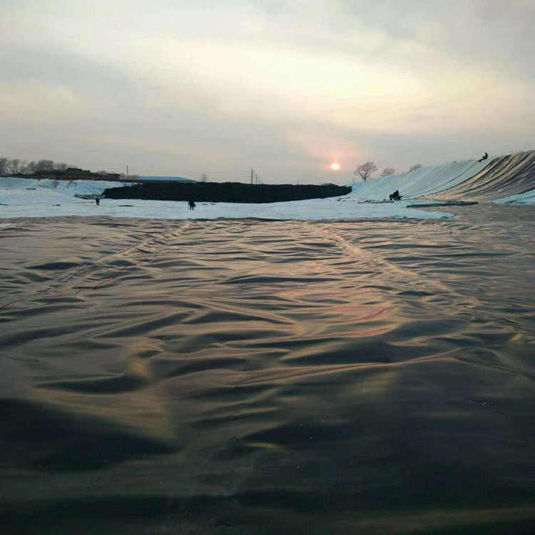 黑膜沼气池HDPE土工膜1.0mm全新料覆盖膜1.5mm