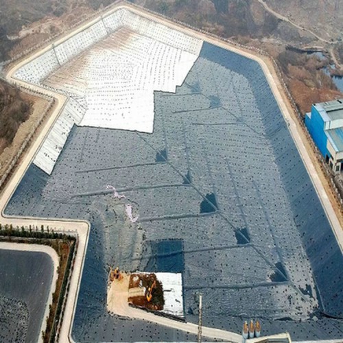 1.0mm尾矿坝HDPE土工膜 景观湖防渗膜 防渗膜鱼塘膜