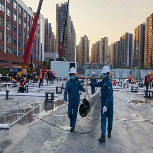 1.1mm土工膜 长丝土工布厂家防水土工布