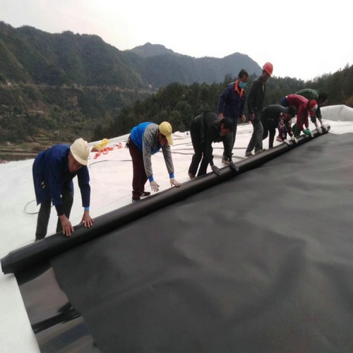 藕池专用HDPE土工膜 缠绕膜复合防渗膜