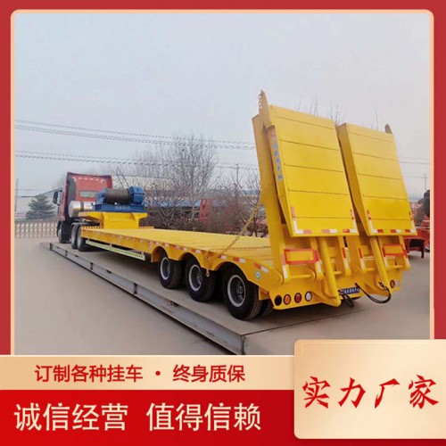 低平板半挂车 自卸半挂车 低平板半挂车厂家