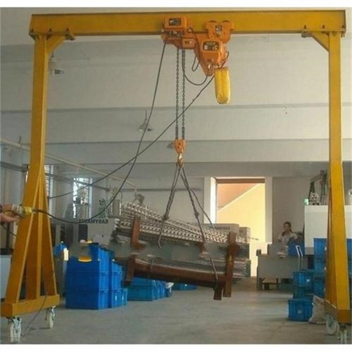 可移动龙门吊360度旋转 移动单梁龙门架