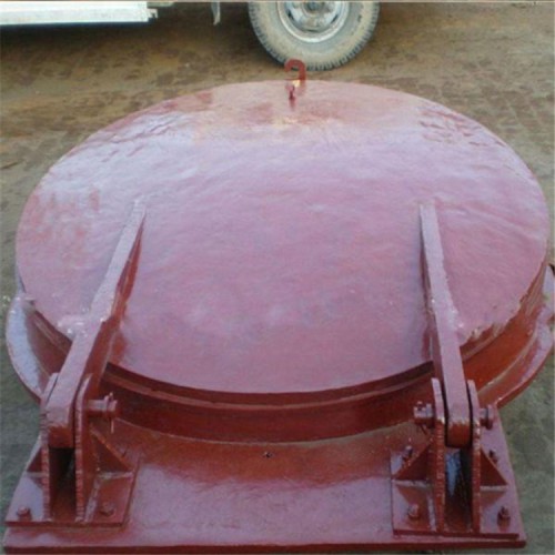 圆拍门 圆形铸铁拍门厂家