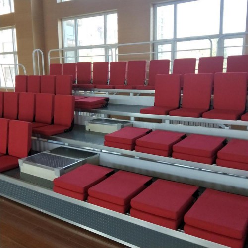 前置软包看台座椅 礼堂活动看台座椅