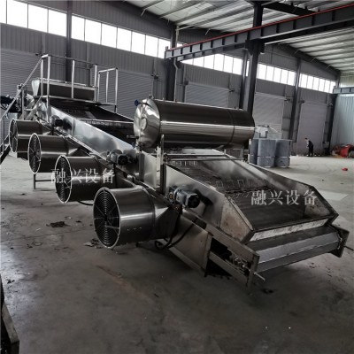 定制不锈钢凉床 新式全自动风冷凉茬机 自动晾渣一体机