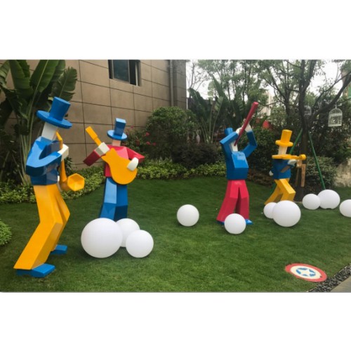 音乐人摆件 售楼部雕塑  景观雕塑  可定制