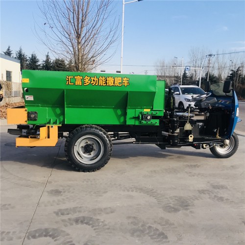 自走式大棚撒粪车 三轮撒粪机扬粪机