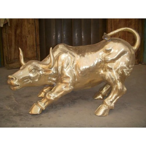 铸铜雕塑 玻璃钢仿铜雕塑 牛年活动摆件 雕塑可定制
