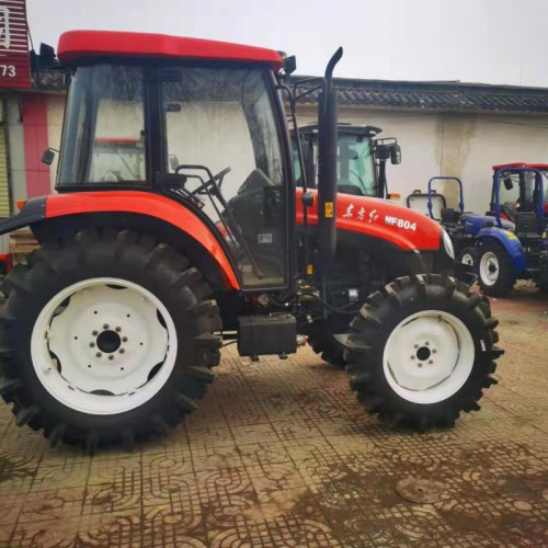 东方红MF804农用四轮拖拉机 水田轮耕地机 高配置拖拉机