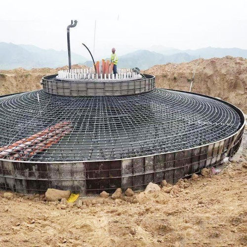 水泥风力发电基础模具 混凝土风机发电基础底座模具