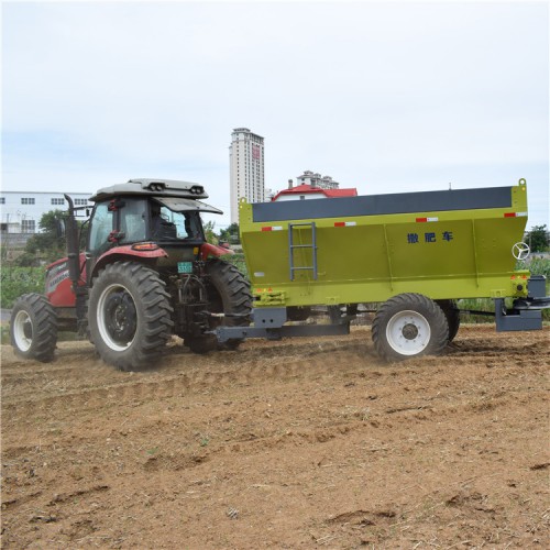 雨林固体有机肥抛撒机  3立方农家肥撒肥车 自带液压油箱