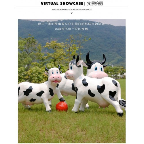 牛年雕塑  商场美陈摆件 小区景观雕塑  卡通雕塑