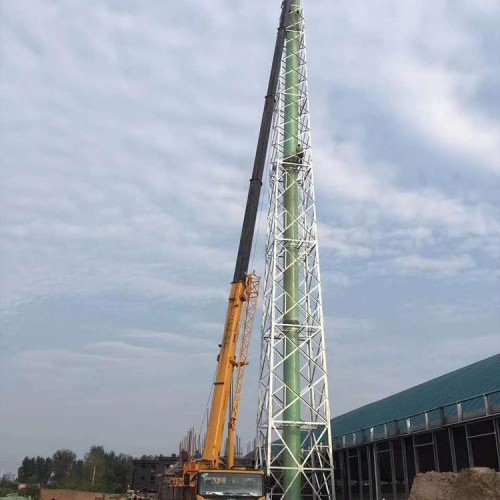 烟筒塔 高度可定制 钢结构废气排放塔 烟筒塔厂家