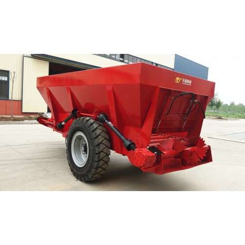 内蒙古10方单横螺旋撒肥车 鲜粪撒肥机  干粪粪肥抛粪车