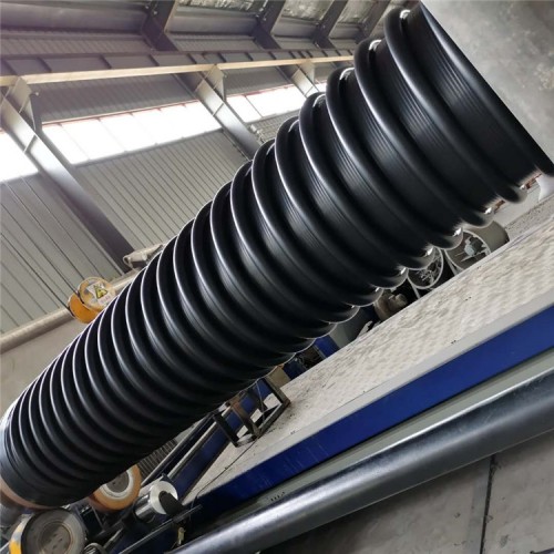 钢带增强螺旋波纹管 HDPE钢带缠绕波纹管厂家