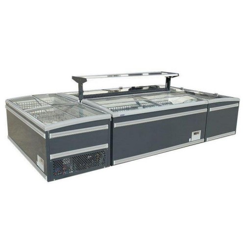 雪迎冷冻岛柜批发 新型直冷组合岛柜 大容量岛柜