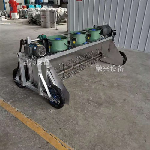 卧式打茬机 自走式酒糟摊凉机 酒厂用全自动凉床 酒糟拌料机