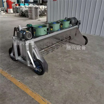 卧式打茬机 自走式酒糟摊凉机 酒厂用全自动凉床 酒糟拌料机