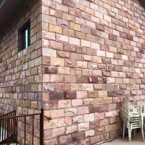 建筑外墙红色蘑菇石 红砂岩蘑菇石 外墙砖 欢迎询价