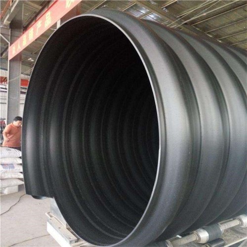 HDPE钢带增强螺旋波纹管 PE钢带波纹管生产厂家