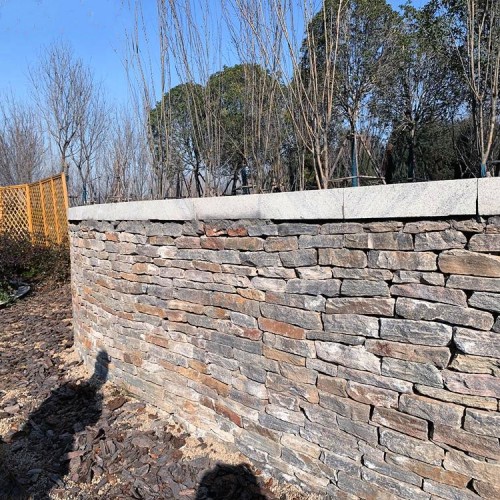 垒墙石碎拼石 墙面片石 铺路石 挡土墙 浆砌石