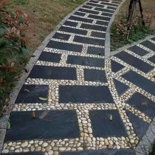 青石板外墙 铺地规格300*600青灰色板岩