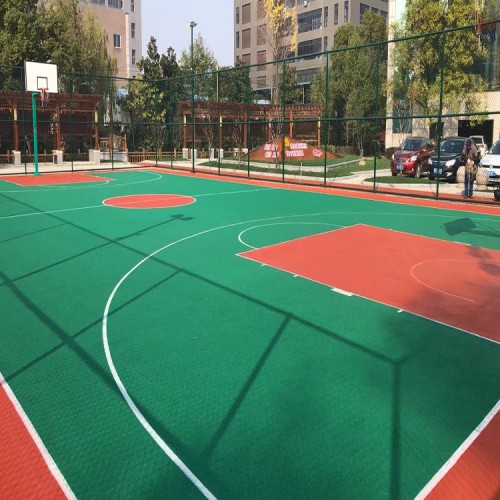 硅PU球场 硅PU运动场 硅PU蓝球场施工