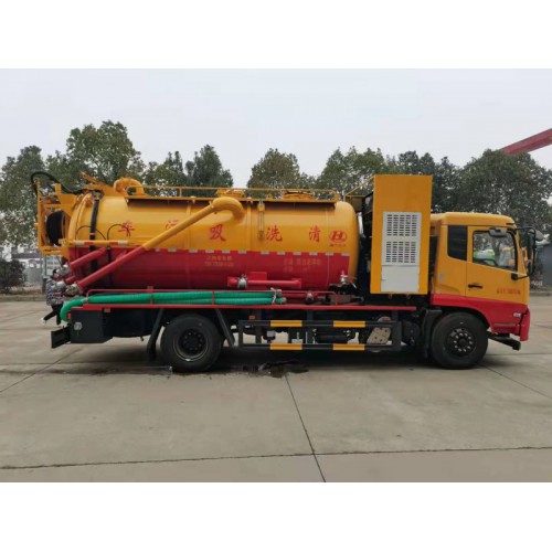 东风天锦15方清洗吸污车