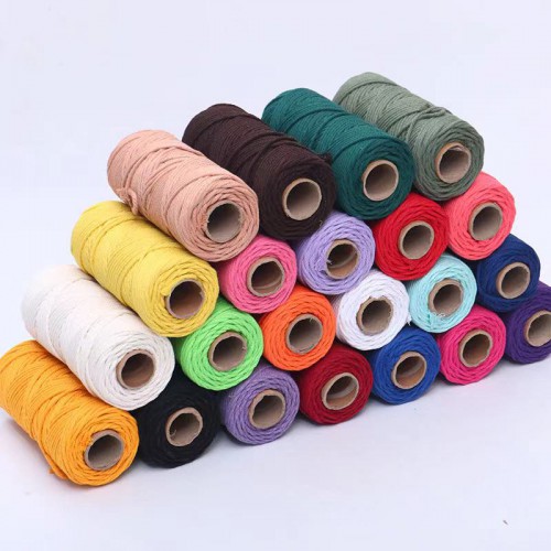 彩色棉线捆绑绳 供应环保装饰棉绳