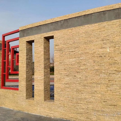 建筑外墙黄色文化石外墙砖 天然文化石价格
