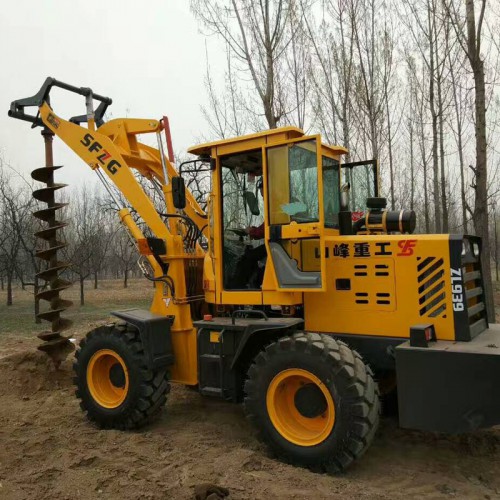 电线杆挖坑机 930装载机电杆钻眼机