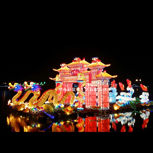 五一劳动节花灯彩灯制作工厂节日节庆主题彩灯定制设计