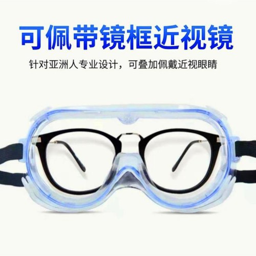 东贝医用隔离眼罩护目镜厂家 防喷溅防飞沫可调节 独立包装