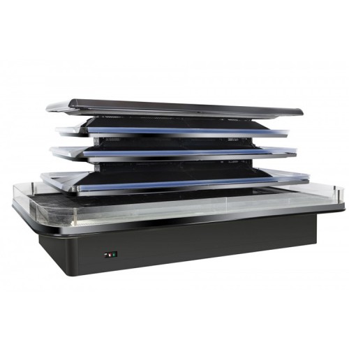 雪迎环形立风风冷展示柜 商用水果展示柜