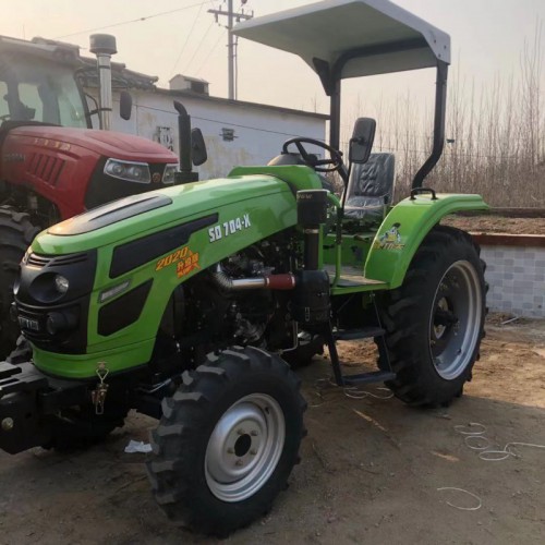 萨丁704农用中型四轮拖拉机 强压多路阀多功能耕地机