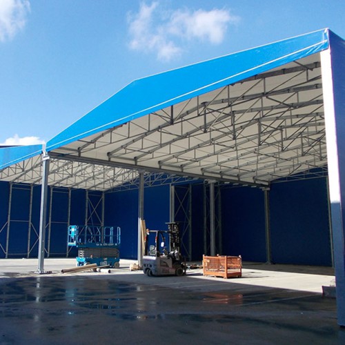 仓库棚 伸缩仓储棚 移动仓储棚