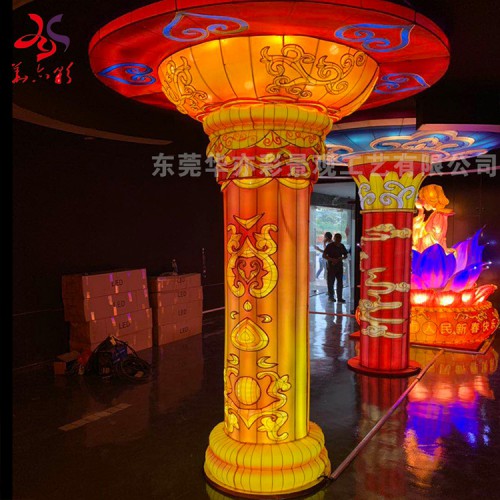 花灯制作公司自贡彩灯灯展夜游园区气氛灯光装饰定做