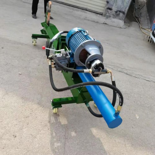 家用小型劈木机 木墩卧式劈柴机 移动式液压劈木电动劈木机