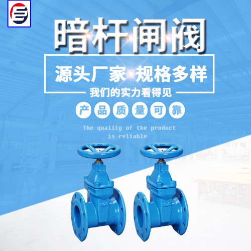 伸缩弹性座闸阀 锁闭式闸阀 暗杆闸阀