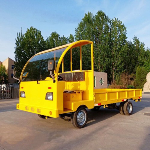 工业电动搬运车 厂区牵引平板拖车 工业电动转运车 支持定制