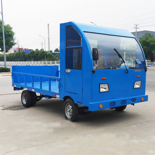 四轮平板车 工地仓库拉货电瓶车 电动高承载搬运车厂家直销