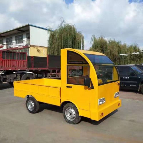 四轮载货电动车 工业电动周转车  建筑工地电动平板车