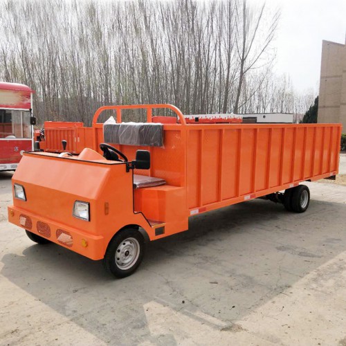 电动四轮拉货车  养殖场专用拉猪车  重型电动平板搬运车