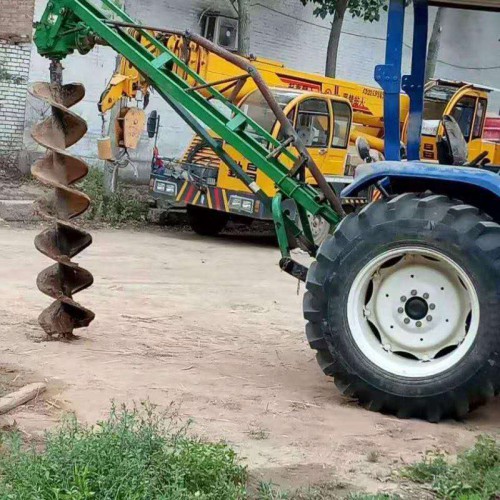 四轮植树挖坑机 拖拉机挖树坑机