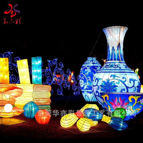 彩灯设计制作灯会公司迎春大型户外市政投标灯展方案