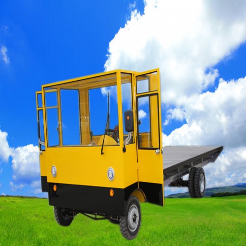 新能源电动搬运车   建筑工地平板拉砖车