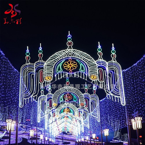 彩灯厂家现货装饰灯发光造型灯旅游度假村灯光秀灯光节