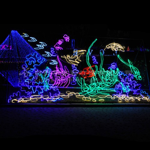 五一劳动节户外灯光节灯光秀制作定制东莞彩灯工厂