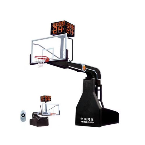 电动升降液压成人篮球架  标准比赛专用  可移动 可定制颜色