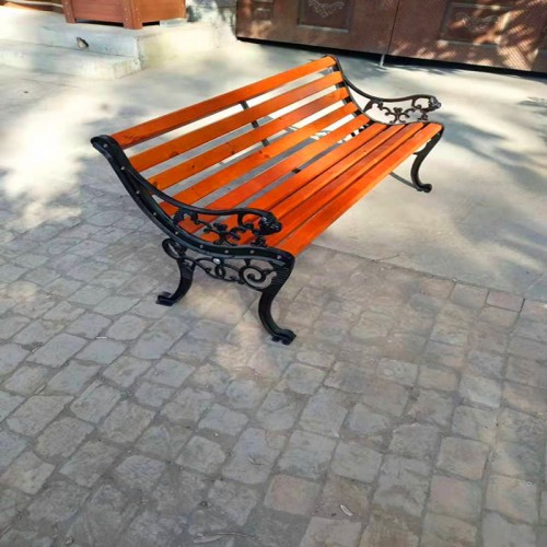 公园休闲椅 防腐实木靠背座椅 户外小区公共场合专用